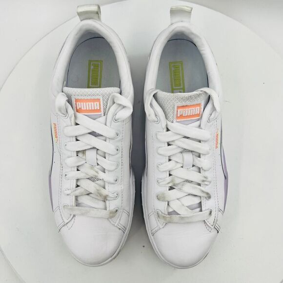 Puma Mayze Chunky Sneakers In White-Multi-Lilac Shoes Size 8.5 - Picture 9 of 12